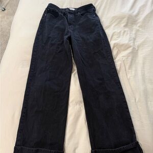 Abercrombie & Fitch Women's Black Straight Leg Jeans